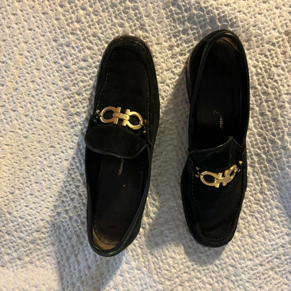 #loafers #ferragamo #vintage just a little dirty with actual dirt